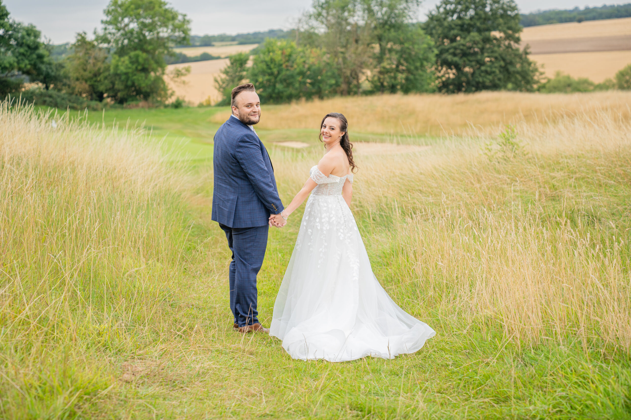 Hanbury Manor couple Portraits photographed by Hanbury Manor wedding photographer in Hertfordshire