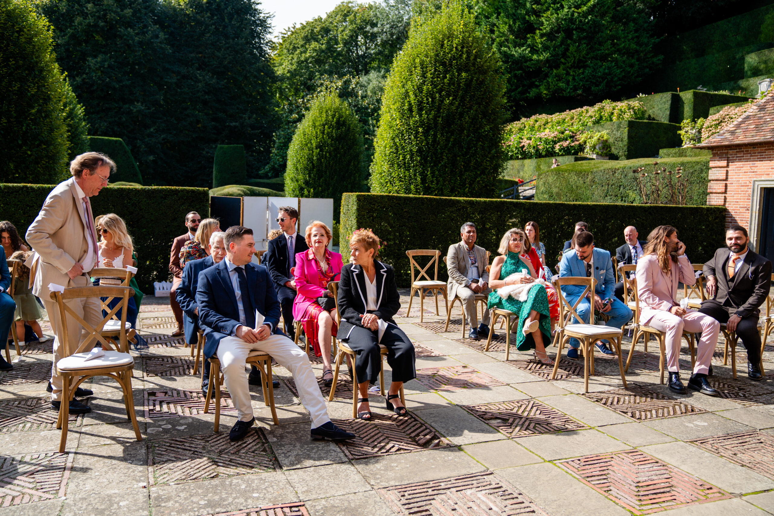 Ceremony at Port Lympne wedding hotel and reserve in Kent 