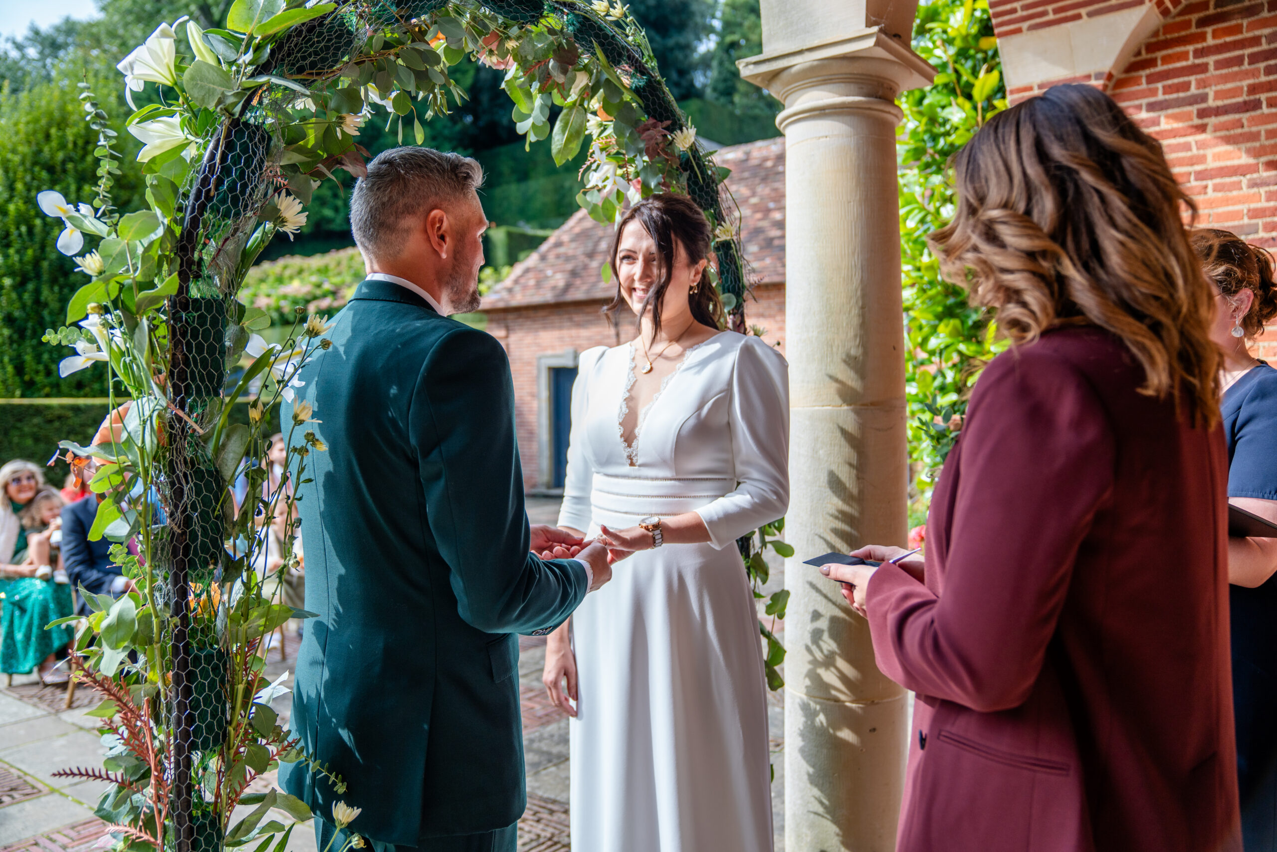 Ceremony at Port Lympne wedding hotel and reserve in Kent 