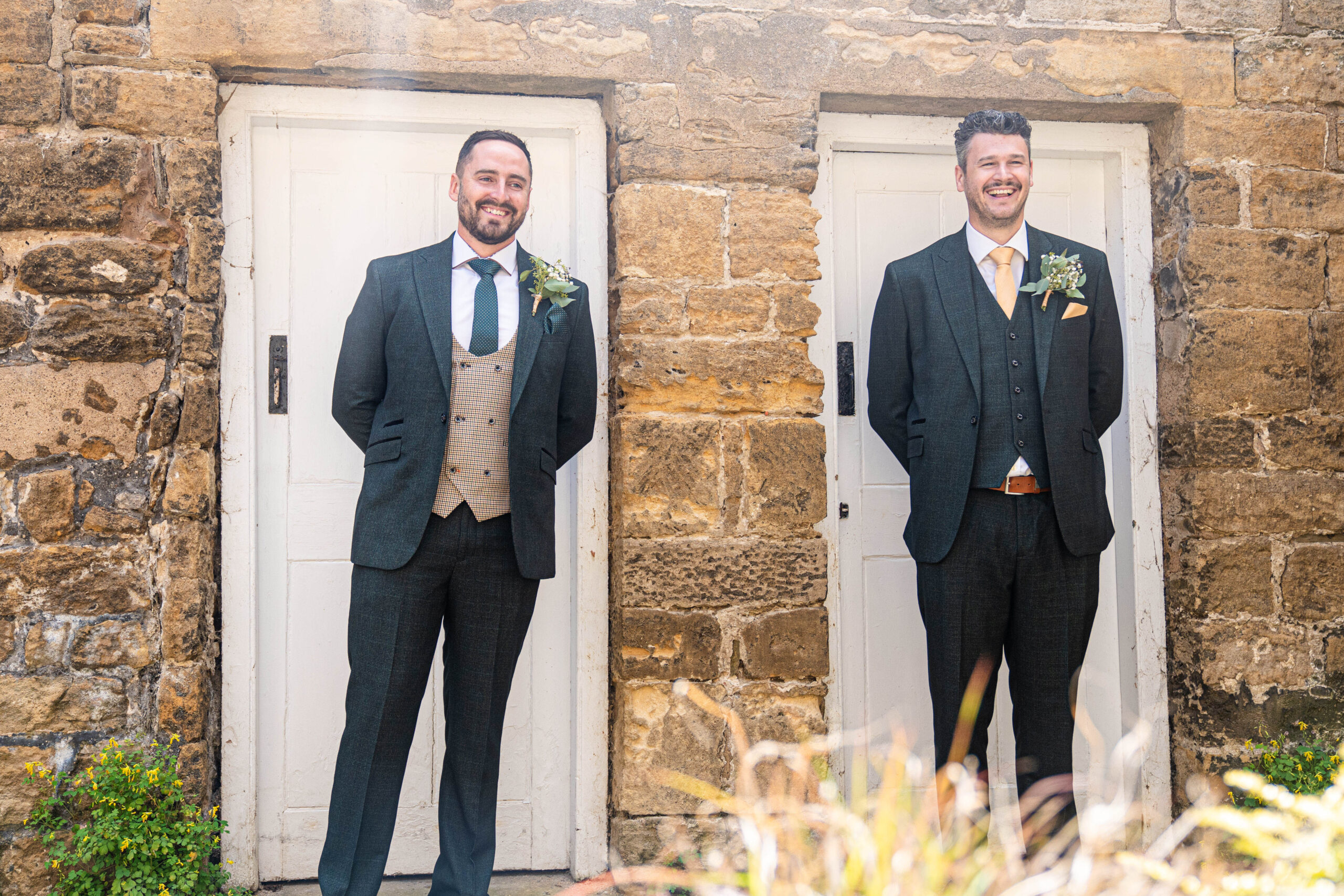 Groomsman portraits captured by South Yorkshire wedding photographer