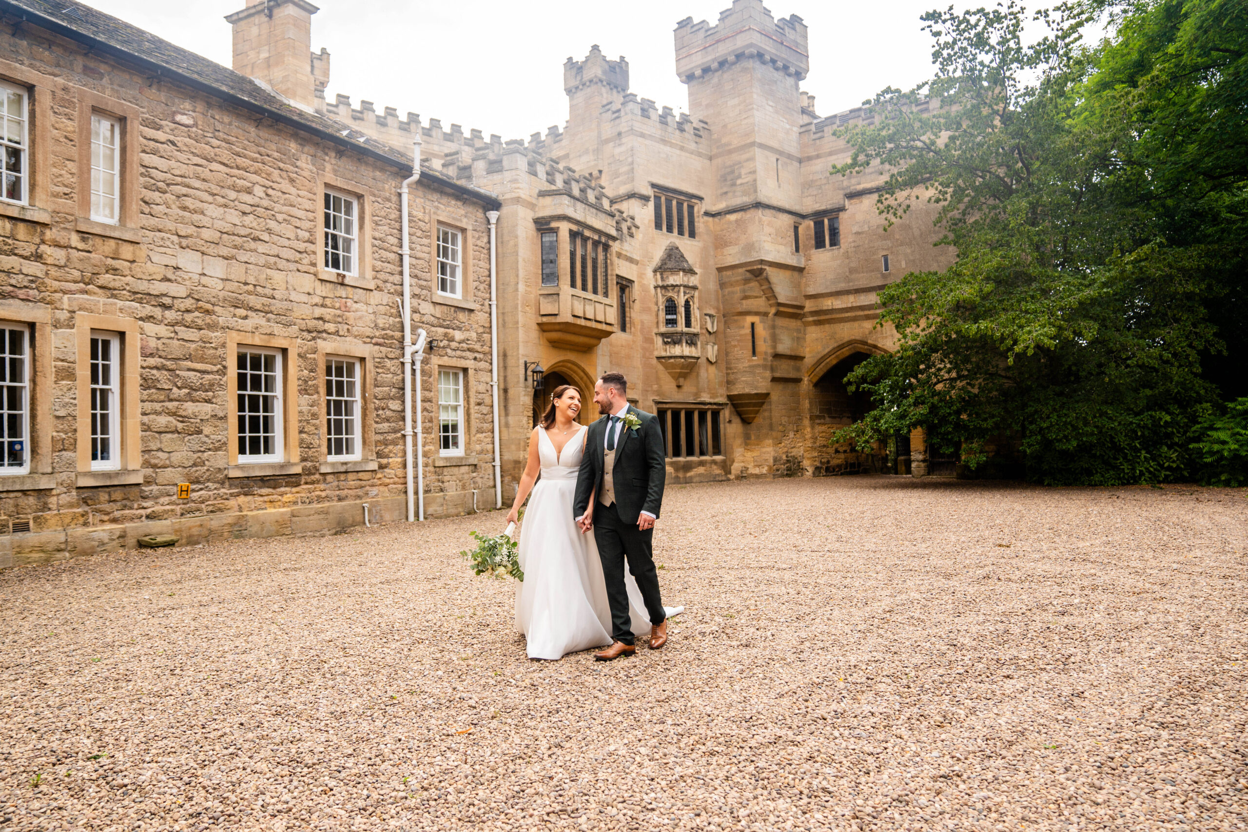 Couple portraits captured by Hooton Pagnell Hall Wedding Photographer 