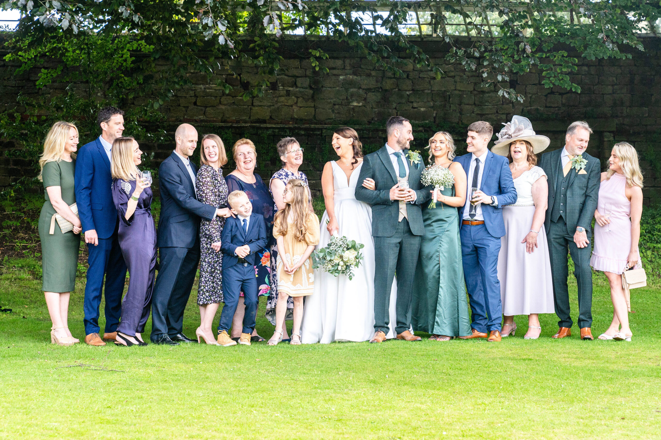  Relaxed family portraits captured by Hooton Pagnell Hall Wedding Photographer 