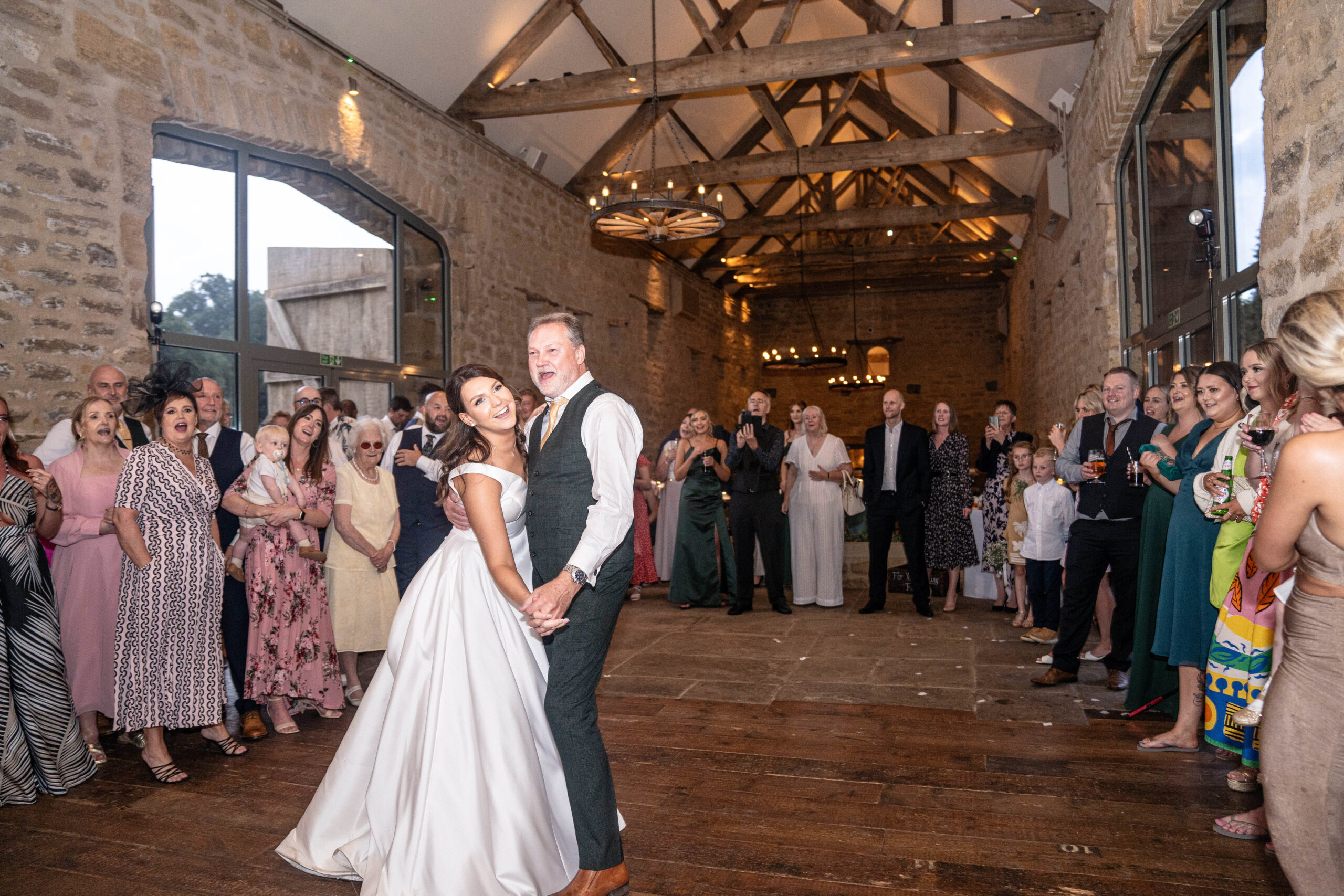 Father and daughter dance captured by South Yorkshire wedding photographer