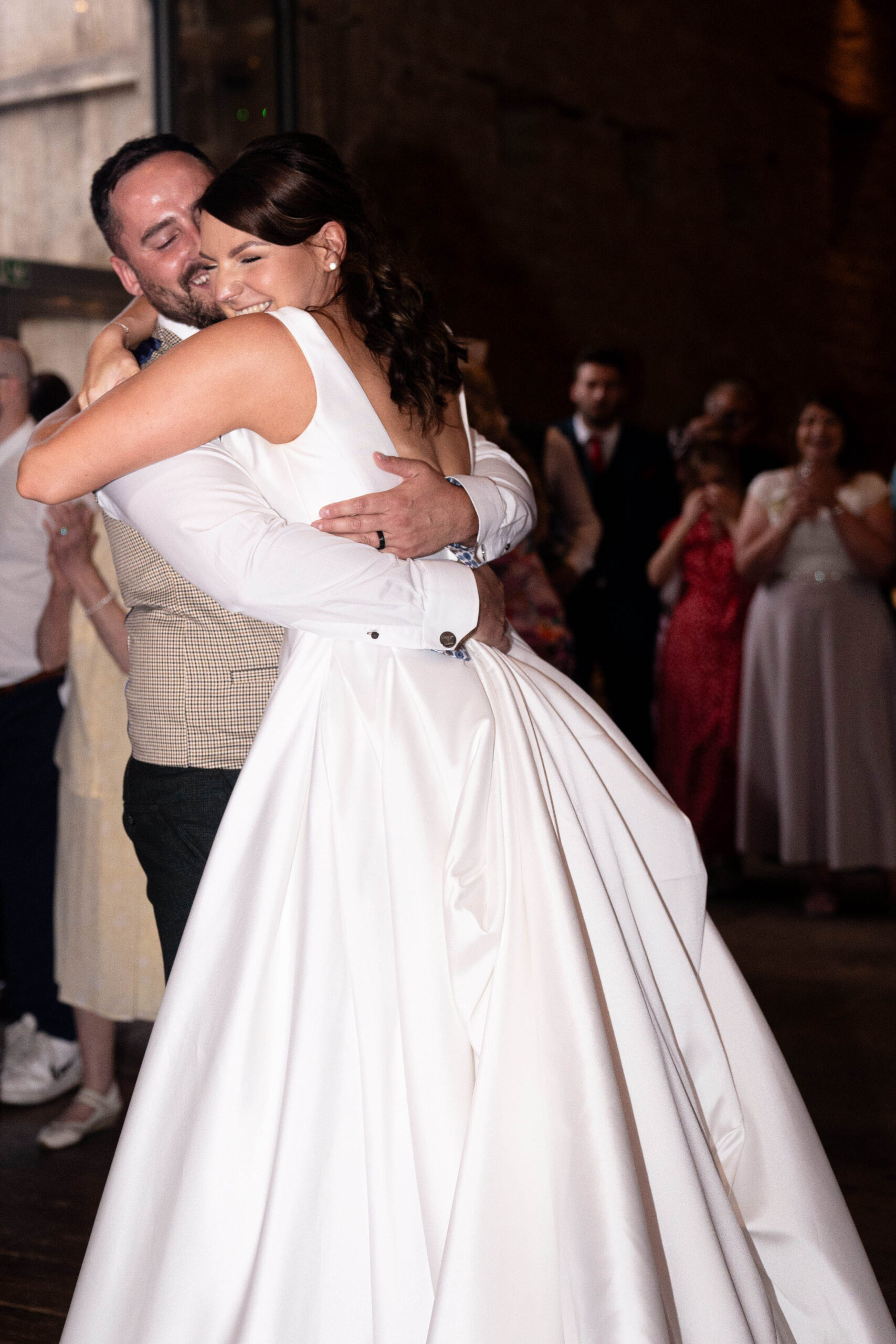 Dancing in the barn captured South Yorkshire wedding photographer